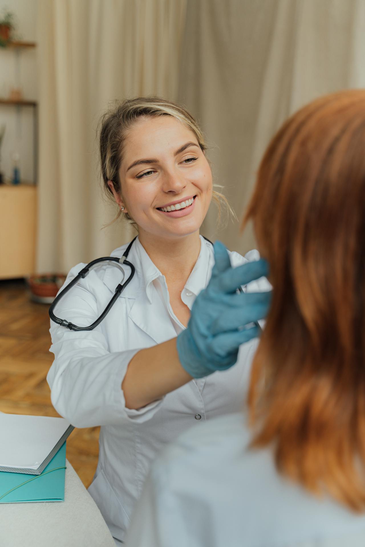 a doctor with a patient