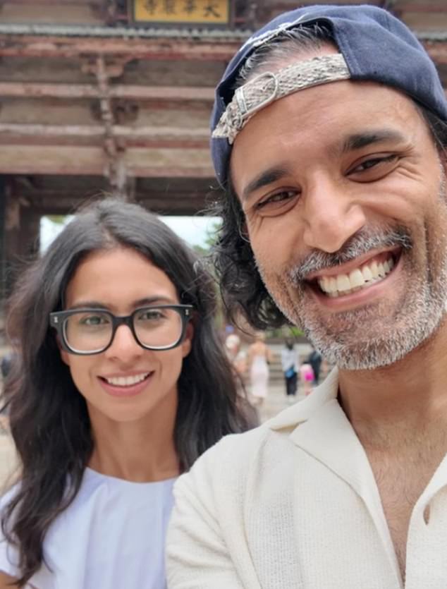 Dr. Hasan (pictured with his wife) also cautions that you should always consult your doctor before stopping medication or changing the frequency.